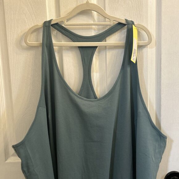 NWT All In Motion Women’s Plus 3X Green Racerback Tank Top Sleeveless Active - Picture 5 of 16